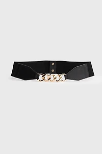 Ceinture extensible avec boucle en métal