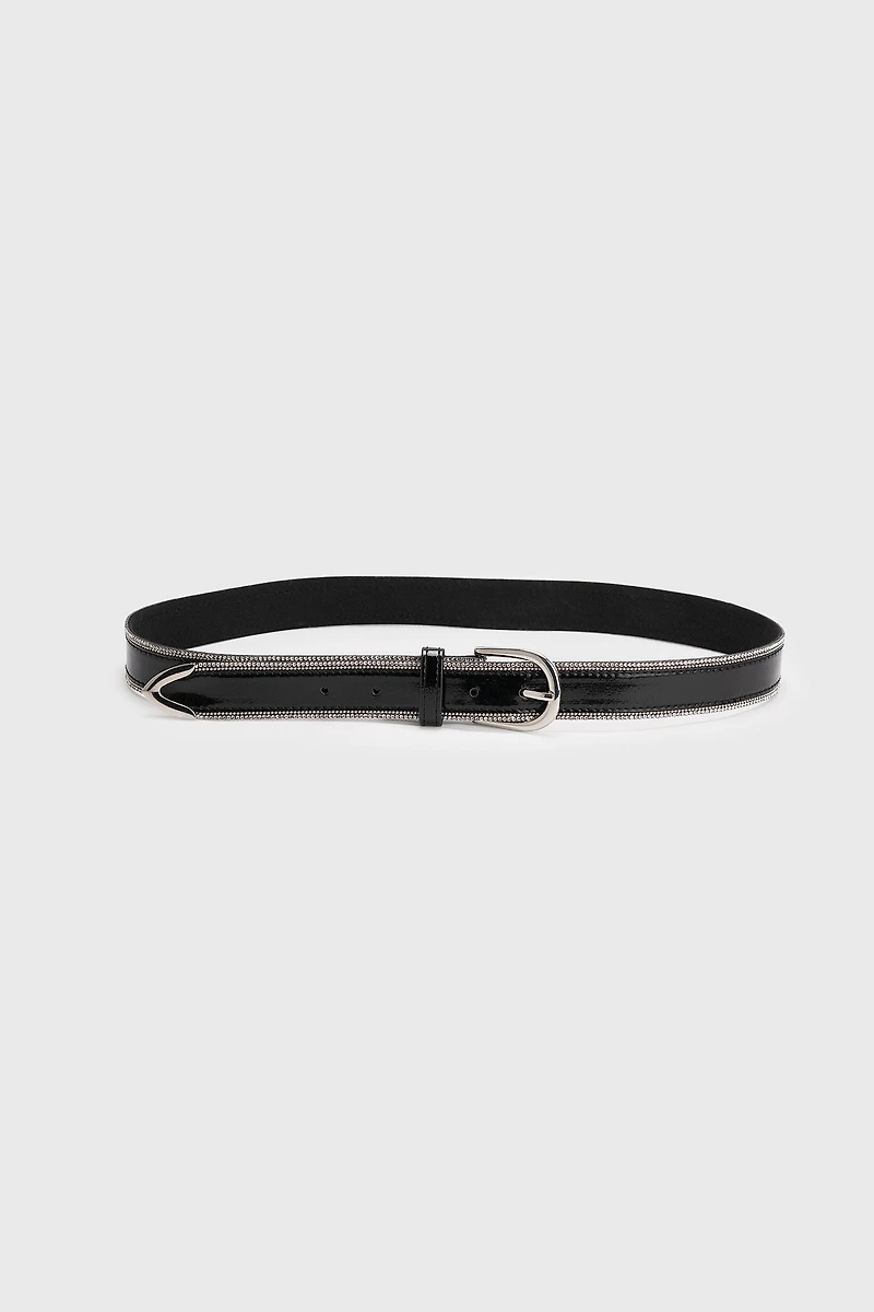 Ceinture avec bord en diamant