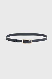 Ceinture avec double boucle dorée
