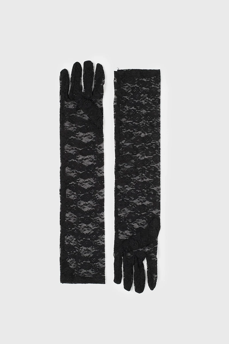 Long lace gloves
