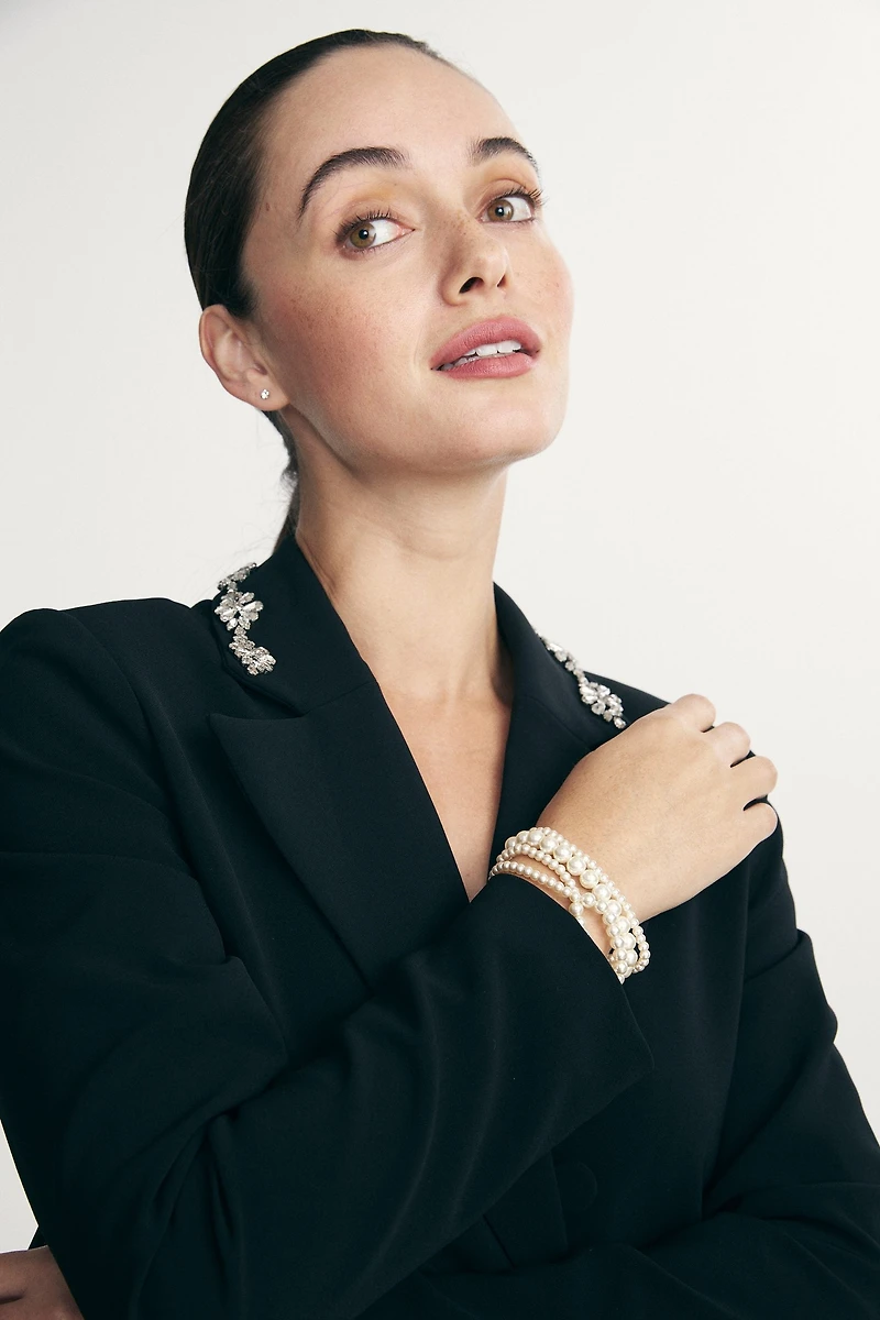 Bracelet perles multi rangs