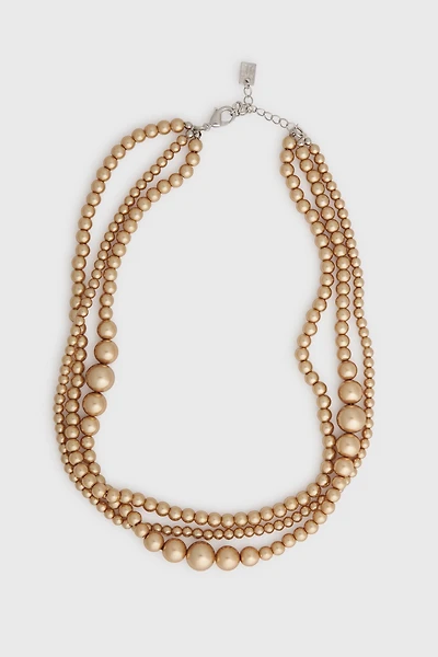 Collier de perles multi-rangs