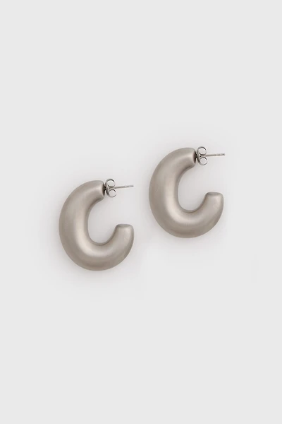 Chunky hoop earrings