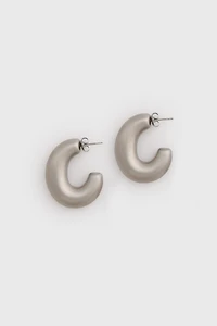 Chunky hoop earrings