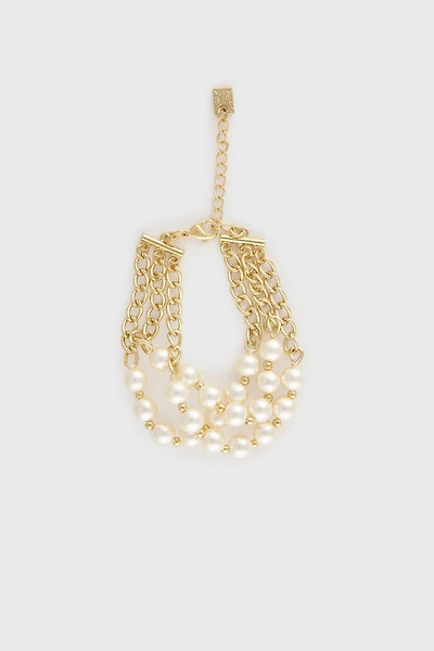 Chain and pearl bracelet