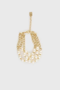 Chain and pearl bracelet