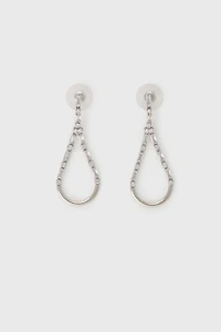 Drop earrings with crystals