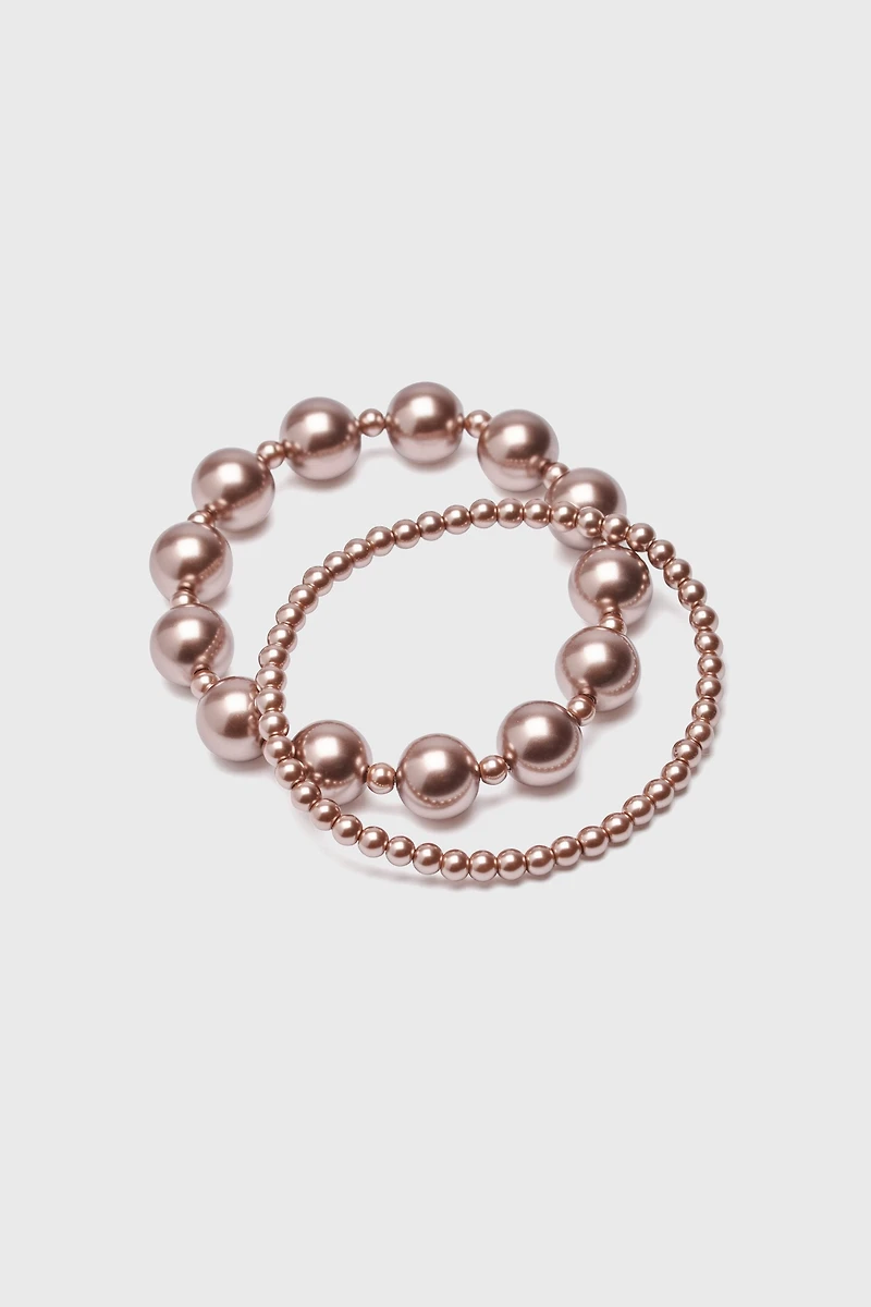 Double row stretch bracelet