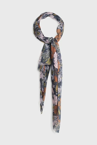 Foulard motif floral