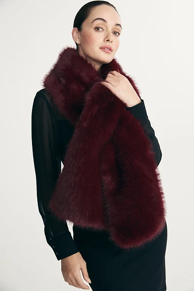Faux fur scarf