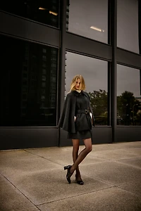 Patent leather heel