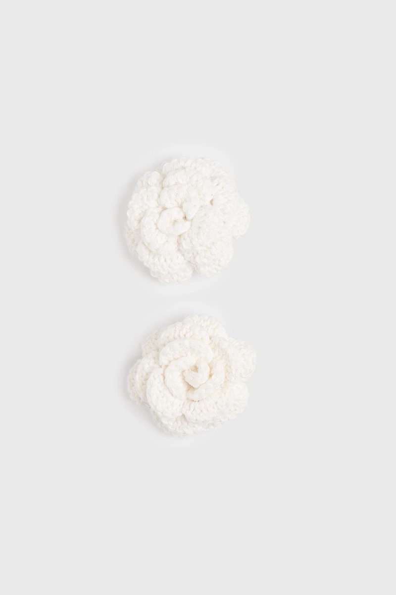 Barrettes en forme de fleur