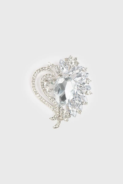 Broche goutte de cristal