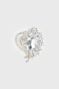 Broche goutte de cristal