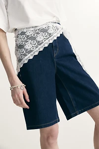 Layering lace triangle skirt