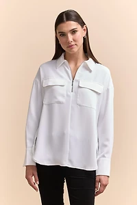 Blouse ample avec zip