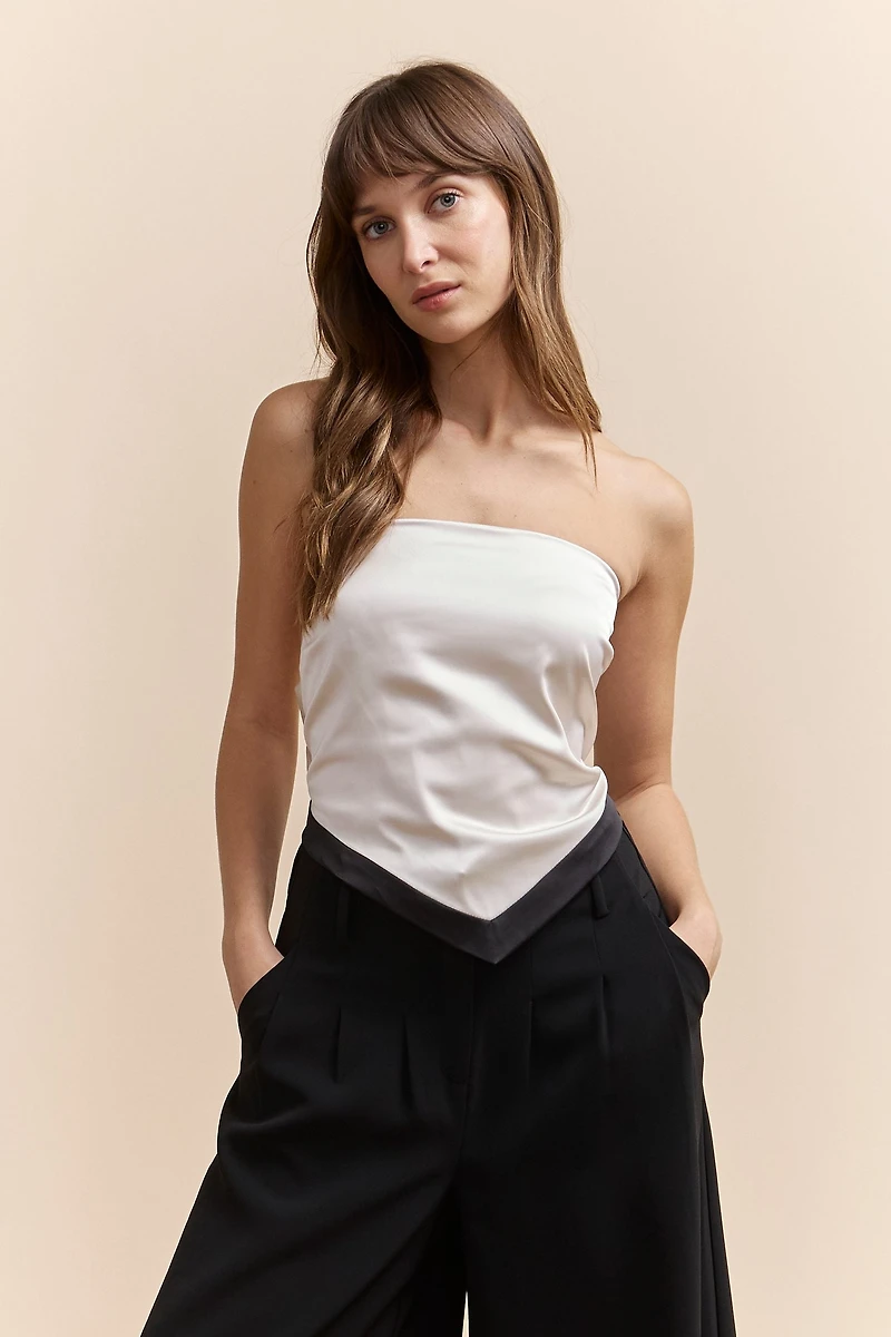 Haut foulard avec nid d'abeille