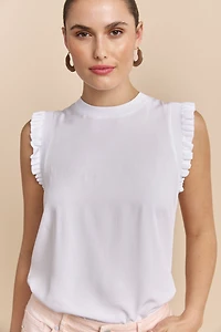 Top with frill & rib detail
