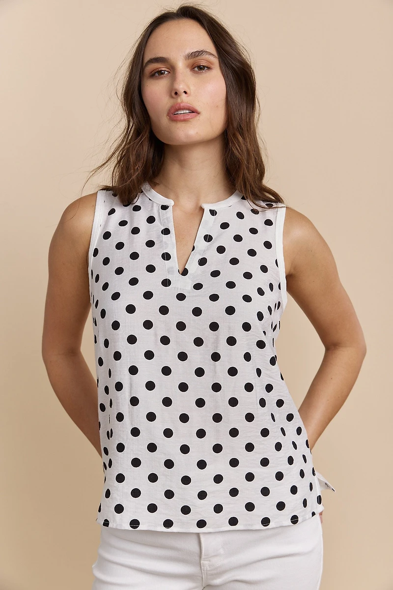 Polka dot top