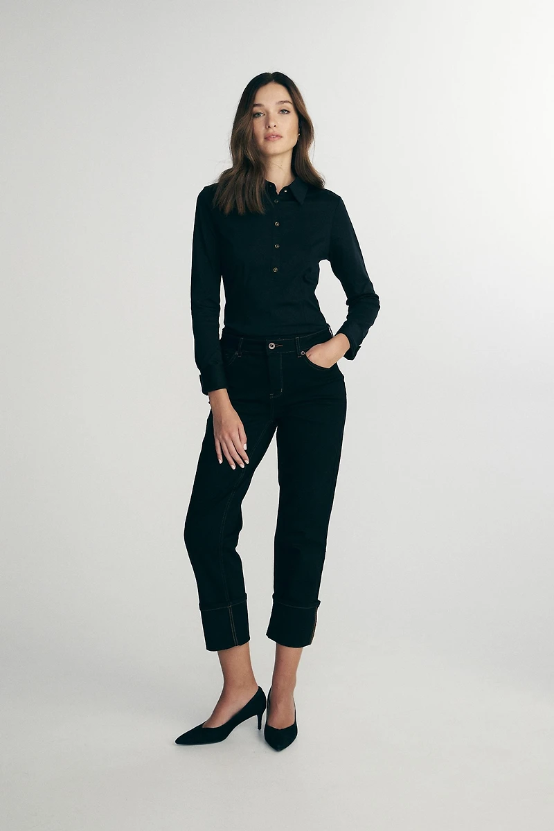 Mercerized cotton shirt