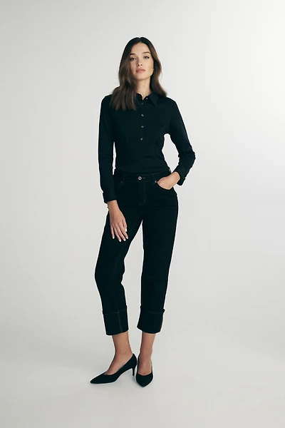 Mercerized cotton shirt