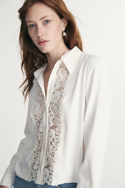 Chemisier avec dentelle