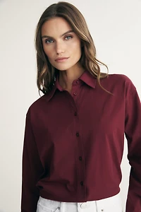 Shirt with drawstring