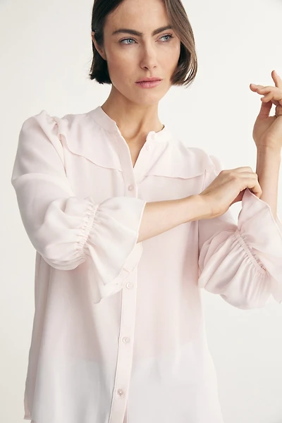 Chemisier manches bouffantes