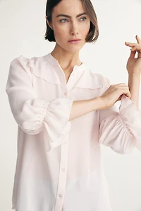 Chemisier manches bouffantes