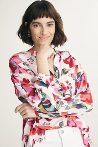 Floral print blouse