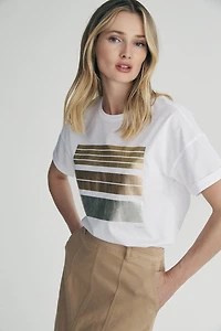 Printed boyfriend fit T-shirt