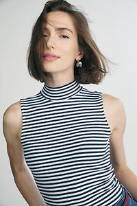 Mock neck top