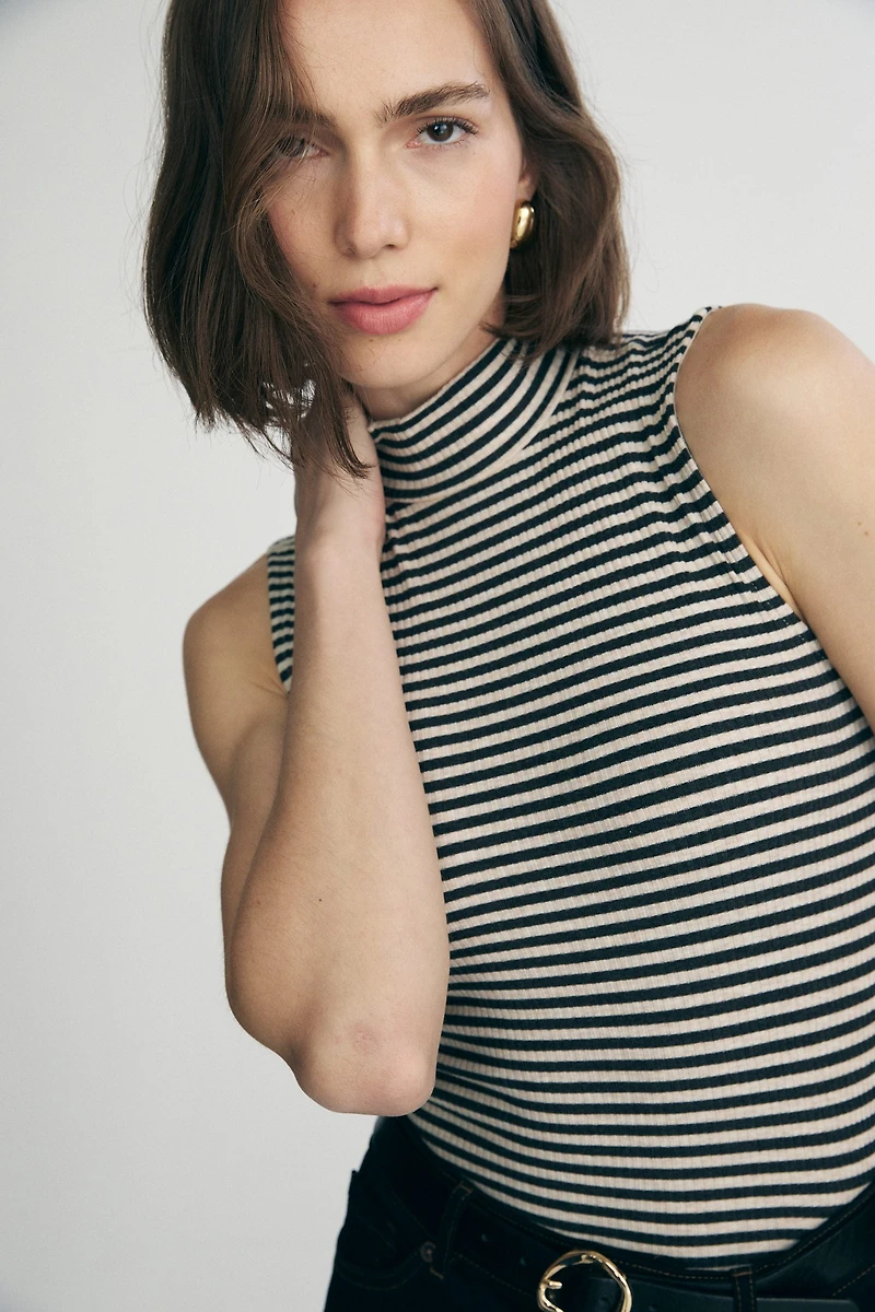 Mock neck top