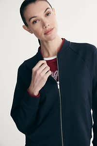 Cardigan à fermeture éclair