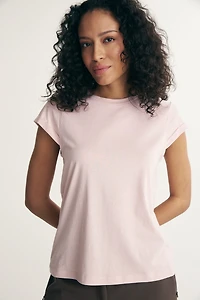 T-shirt with cap sleeve