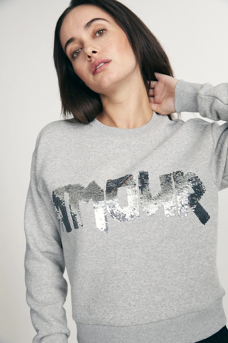 Sequins sweatshirt