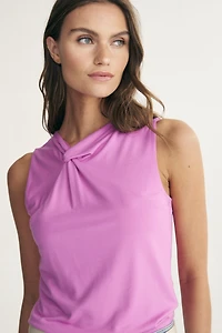 Knot detail sleeveless top