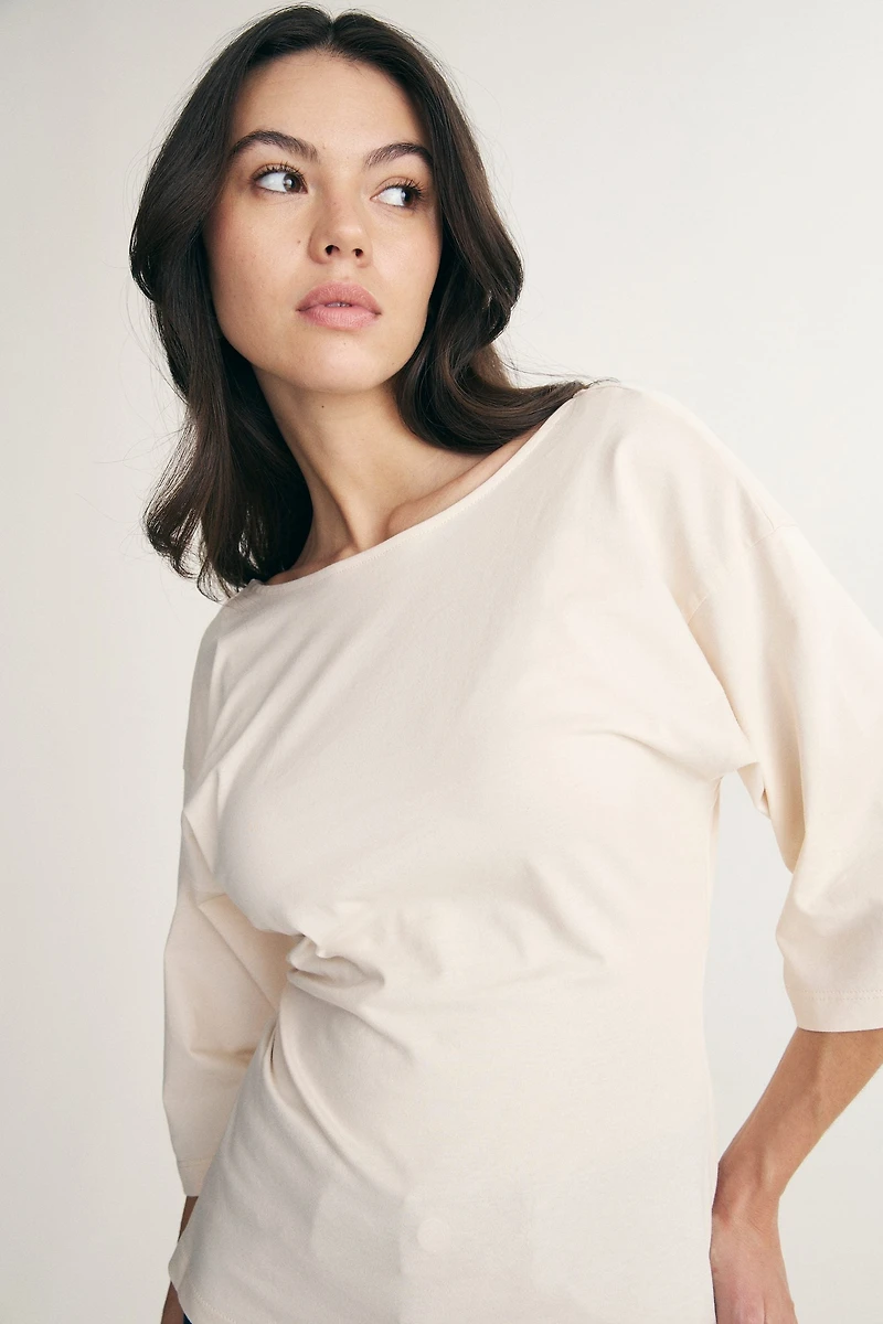 Open back t-shirt