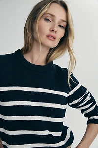 Crewneck striped sweater