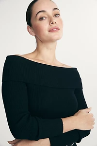 Haut à épaules dégagées