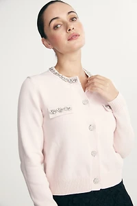 Cardigan orné de pierres