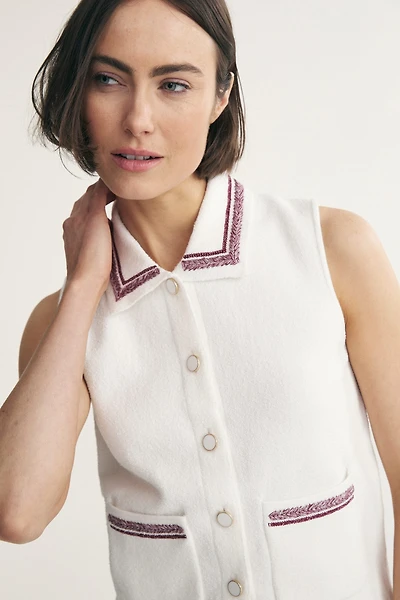 Cardigan sans manche