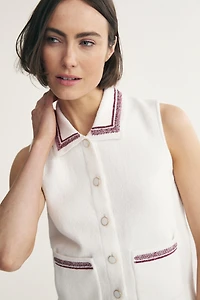 Cardigan sans manche