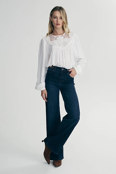 Jeans with side tabs