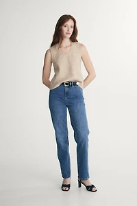 High rise 90's straight leg jeans