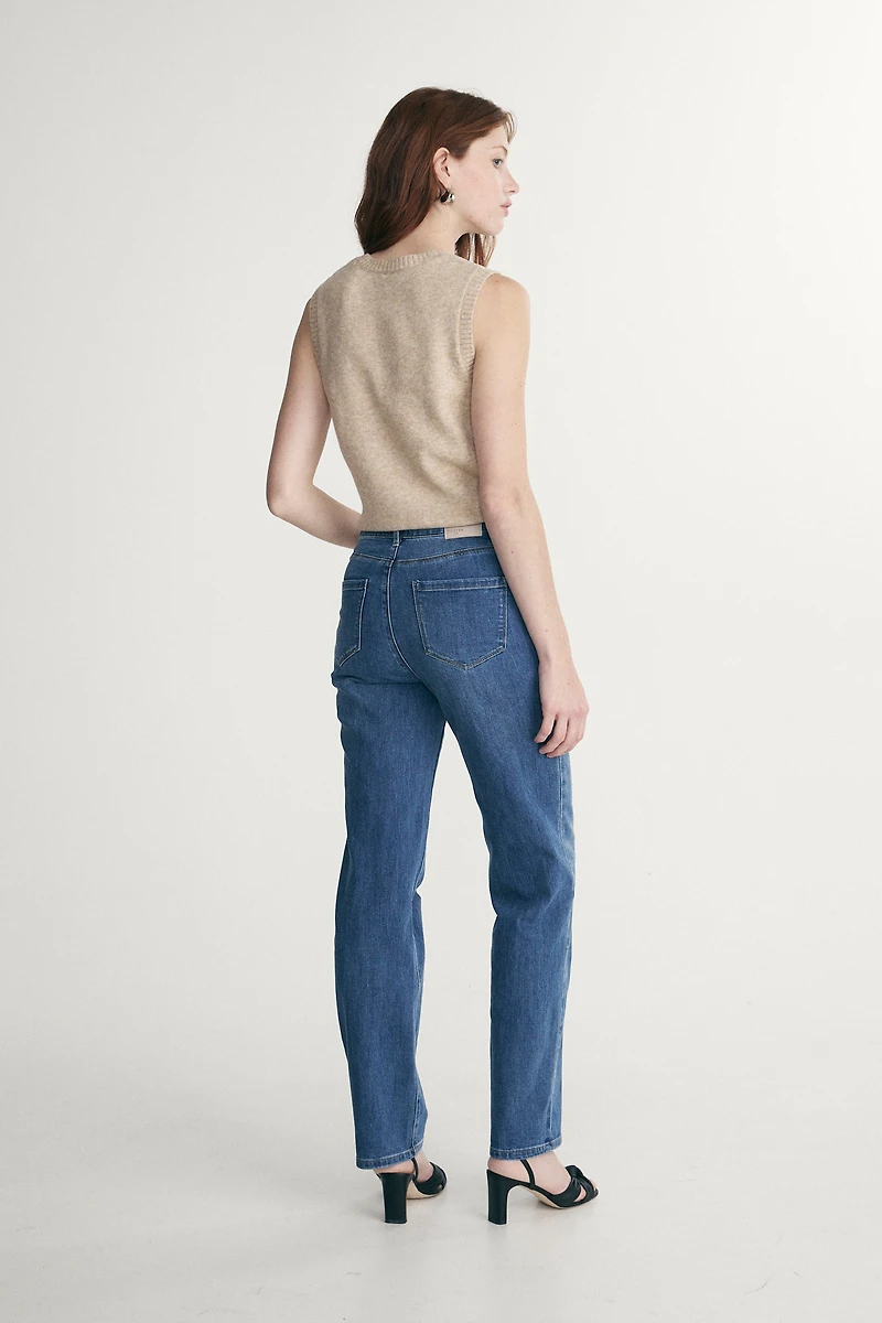 High rise 90's straight leg jeans