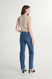 High rise 90's straight leg jeans