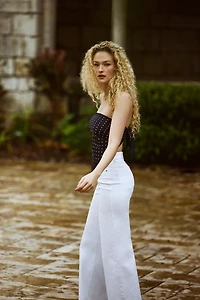 High waist straight jean