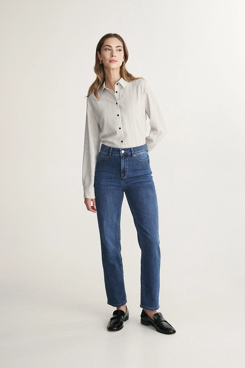 High-rise '90s straight-leg jeans