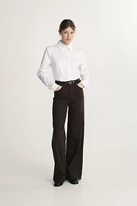 High waist straight jean
